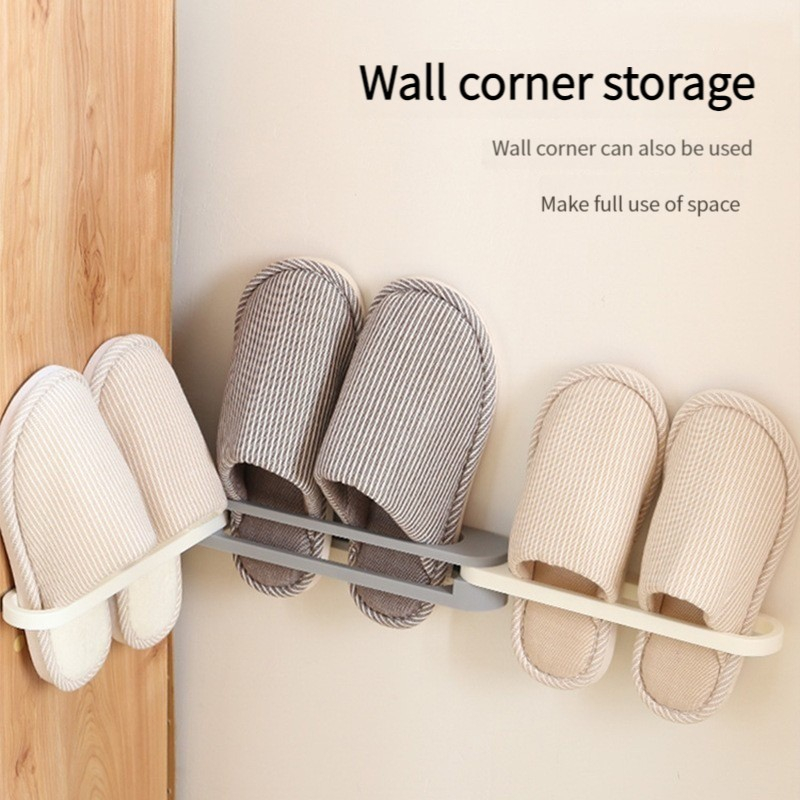 [Loveme258]Sticky Shoe Rack Wall Hanging Shoe Rack Living Bathroom Wall ...