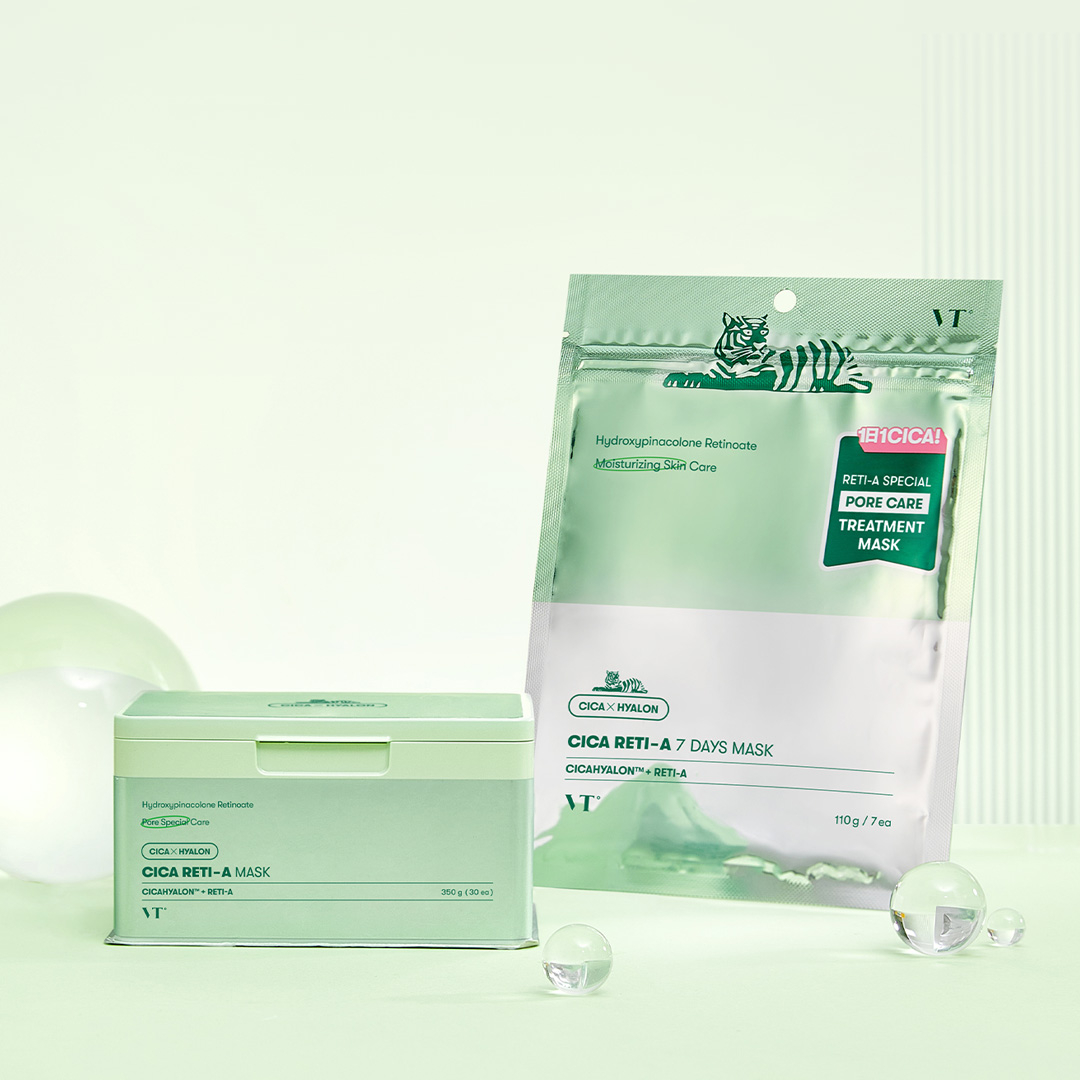 [VT COSMETICS] Cica Retinol Essence 0.1/ Cream 0.05 / Reti-A Mask 30pcs ...