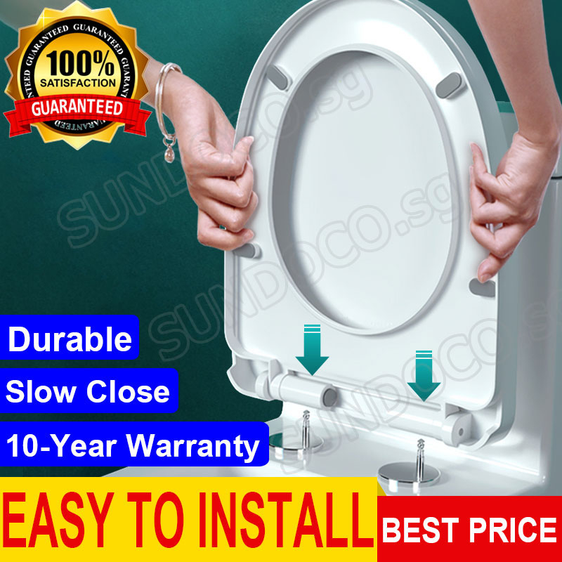 Toilet Seat Cover 馬桶蓋 Toilet Bowl Seat Cover With Slow Close U/V/O Type