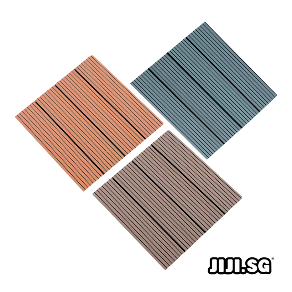 (JIJI.SG) RUTH WPC Outdoor Decking Tiles / Balcony / Floor / Wood