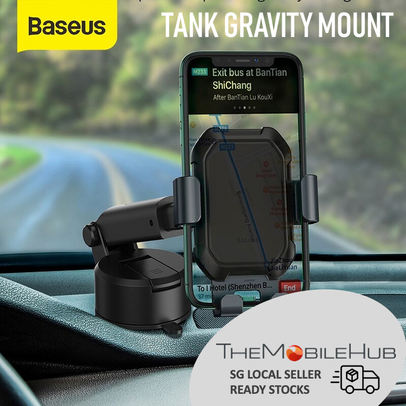 Baseus Tank Gravity Car Mount Holder Adjustable Telescopic Arm Suction