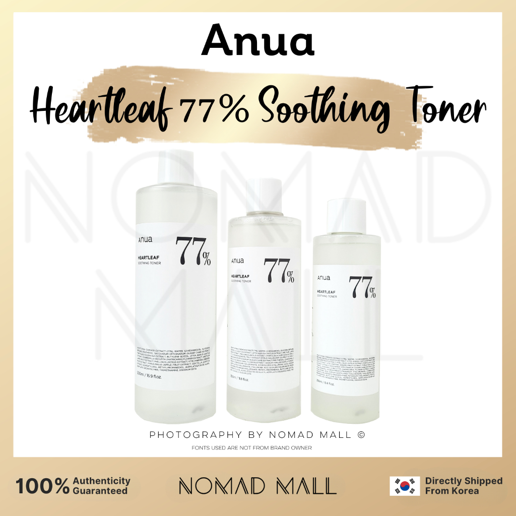 [ANUA] Heartleaf 77 Soothing Toner 250ml 350ml 500ml Shopee Singapore