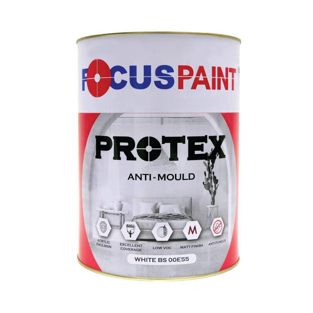 Focus Paint Protex Emulsion Antimould 5L/20L (White) Shopee Singapore