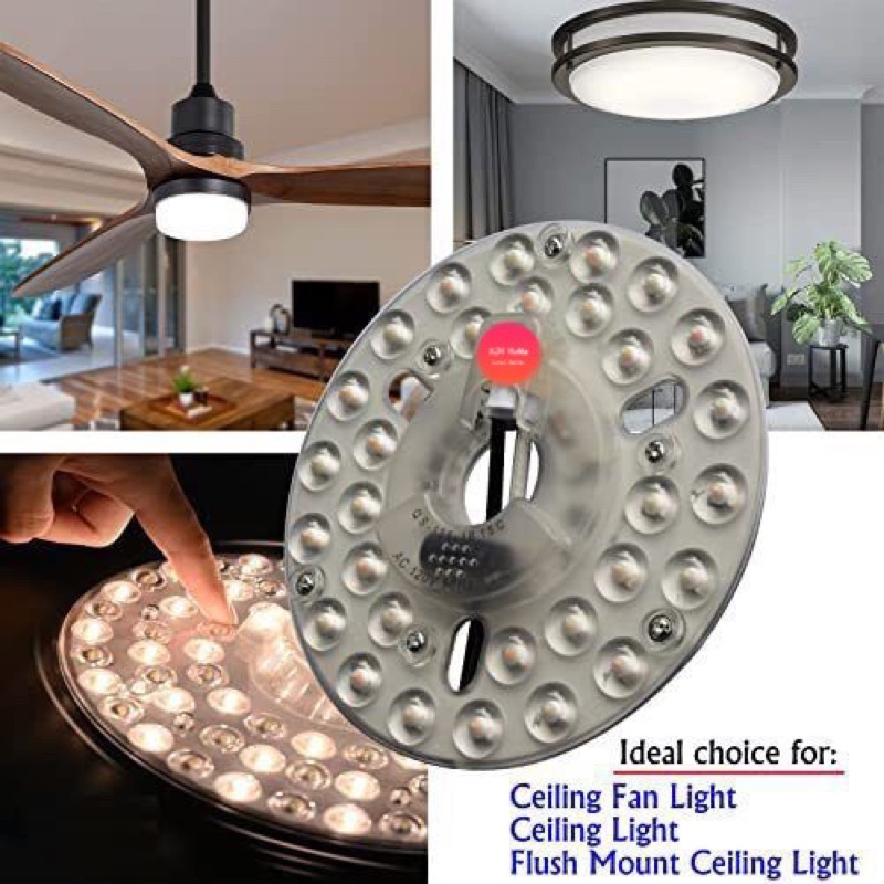 SG Local Ceiling Fan Light Source Triple Color LED Ceiling Light