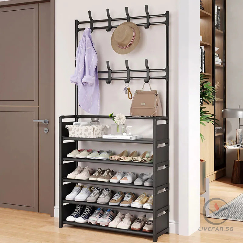4/5 Tier Shoe Rack Easy Assemble Storage Rack | Shopee Singapore