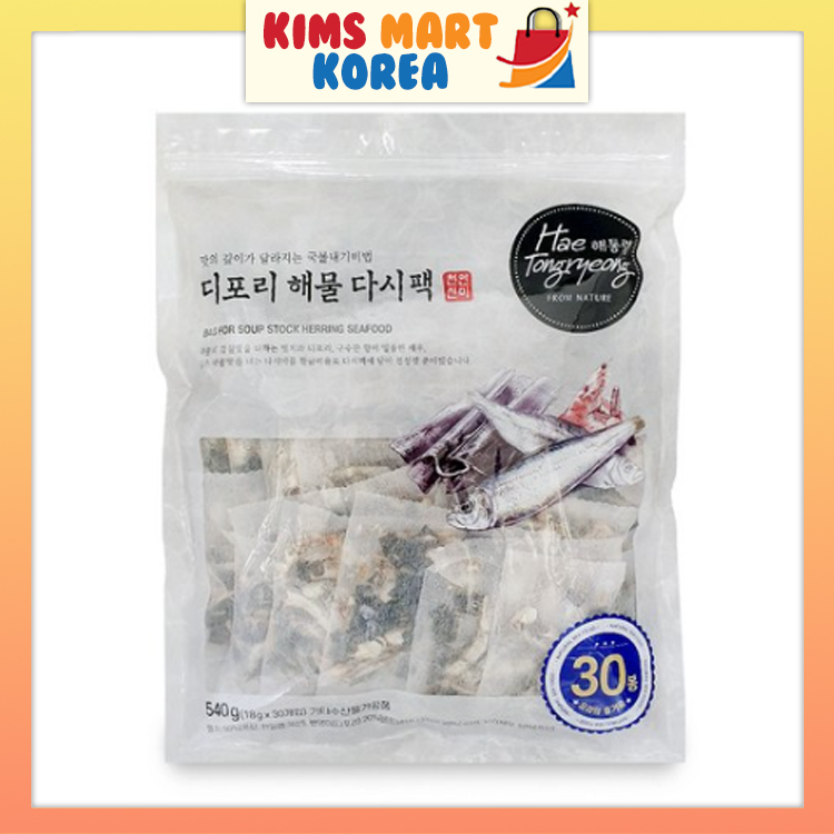 Haetongryeong Dashi Pack Premium Korean Soup Base Stock Teabag Deepori