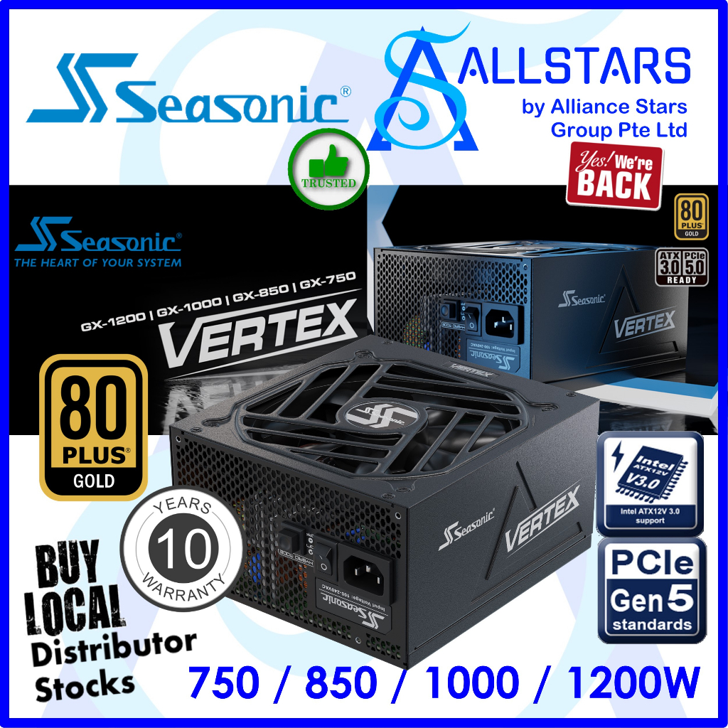 Seasonic Focus GX-750 White 80 Plus Gold Power Supply | OcUK