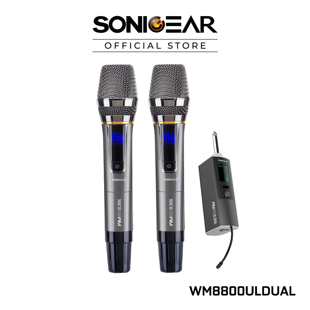 SonicGear WM 8800UL Dual Professional UHF Wireless Microphone