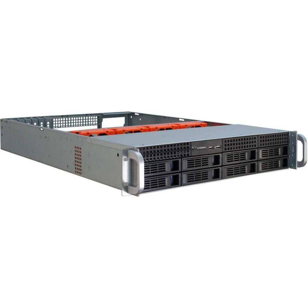 2U Server Case, 8 Hot-Swappable SAS/SATA Drive Bay, SATA backplane (Max ...