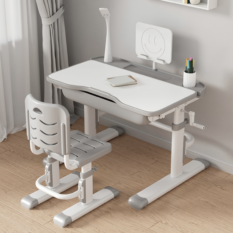 Kids Study Desk and Chair Set Height Adjustable Children Writing