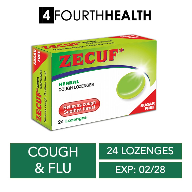 Zecuf Herbal Cough Lozenges Sugar Free 24s Exp Feb 2028 Shopee