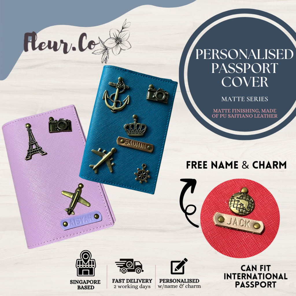 [SG SELLER] Personalised Passport Cover (MATTE) Customised Passport