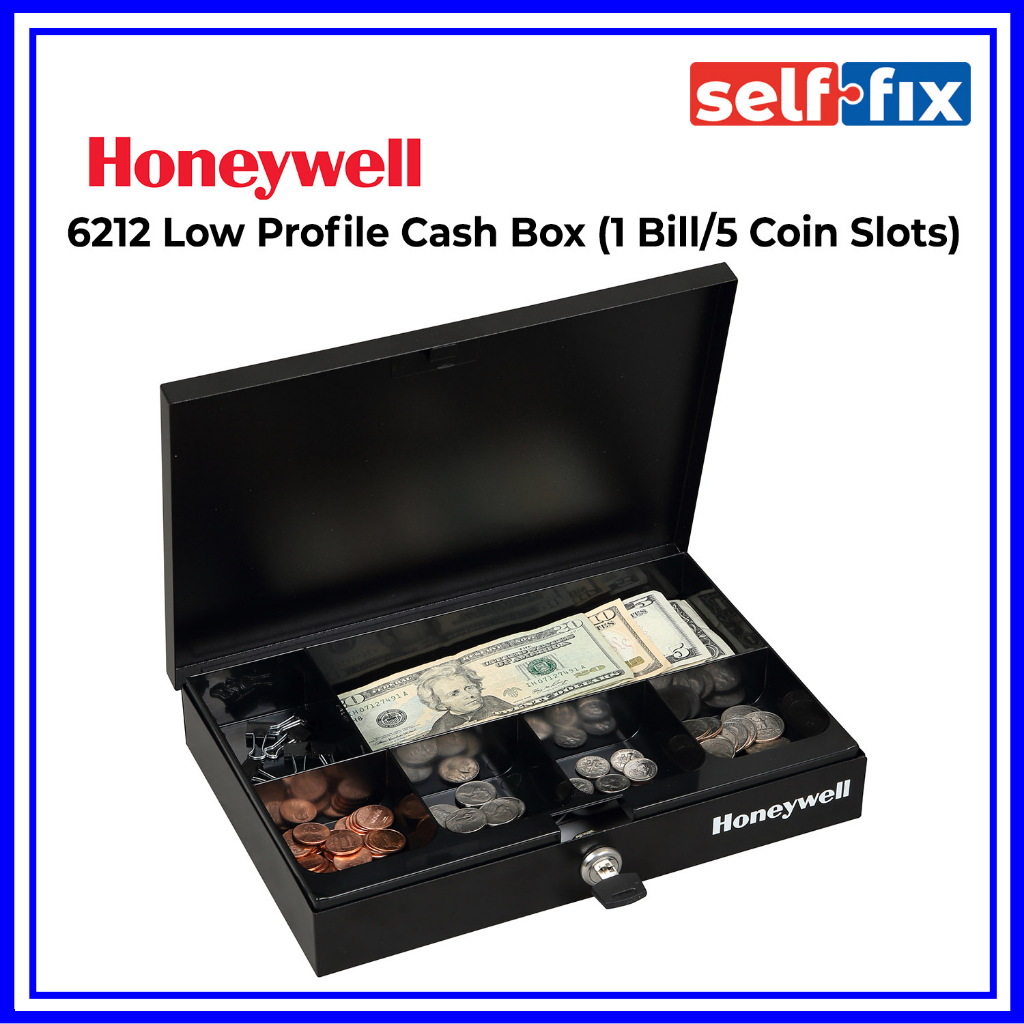 Honeywell Low Profile Cash Box 1 Bill/5 Coin Slots (6212 ) Shopee