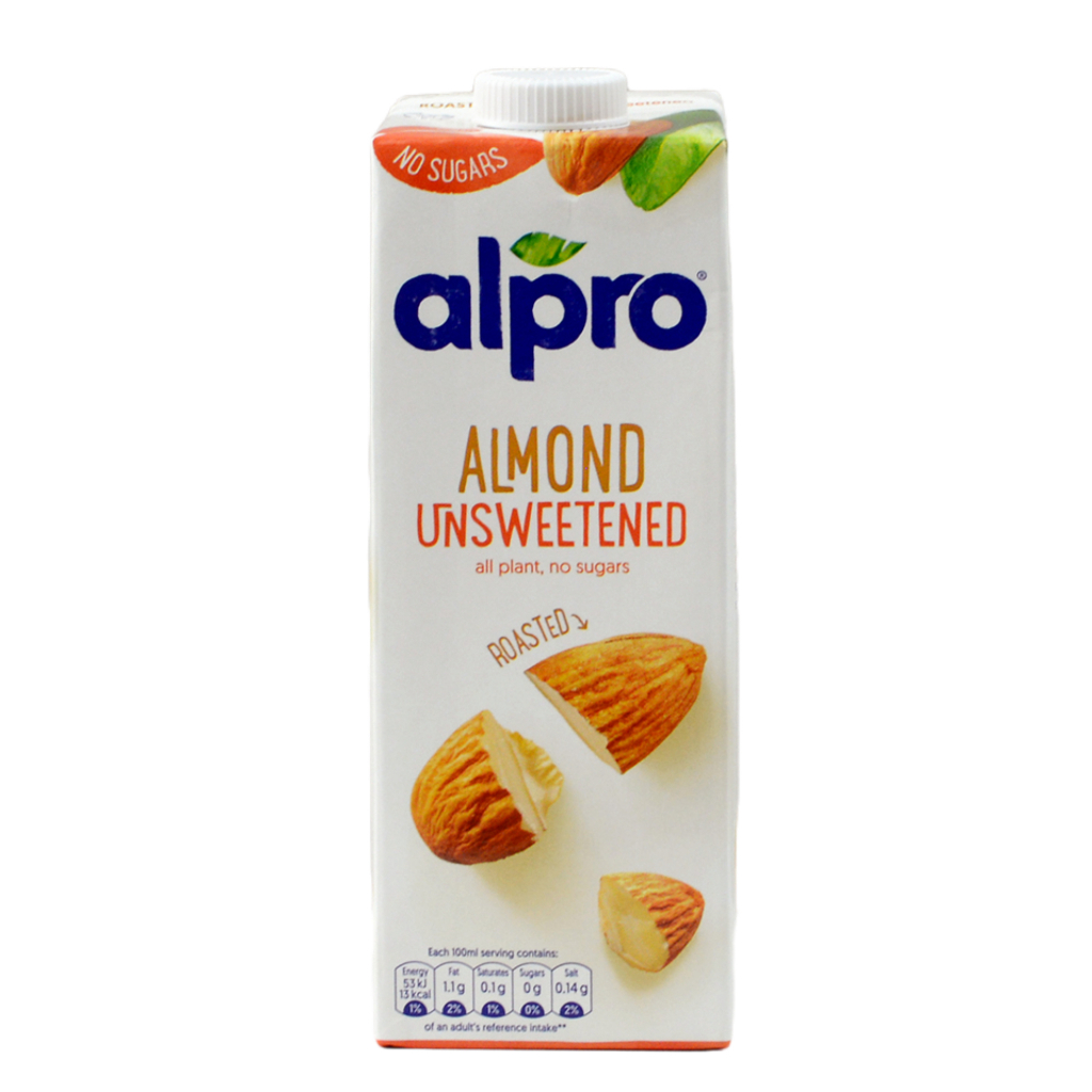 Alpro Almond Milk Roasted Unsweetened 1L Shopee Singapore