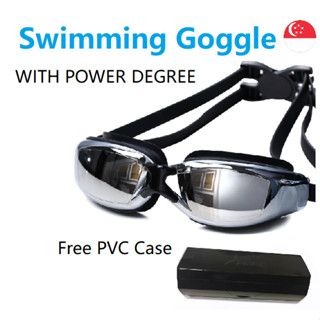 Swimming Goggles with power degree Prescription Goggles Reflective Optical Goggles Shopee Singapore