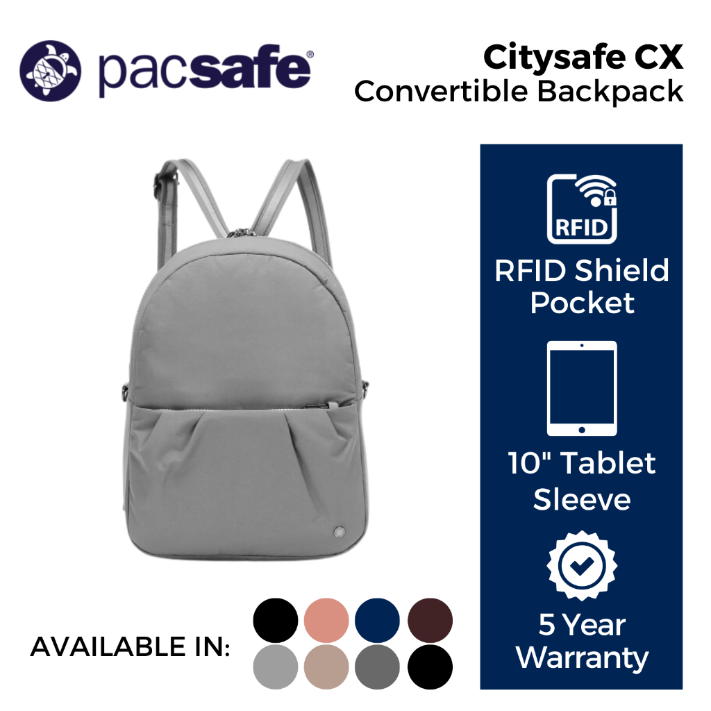 Pacsafe Citysafe CX Convertible Anti Theft Backpack Shopee Singapore