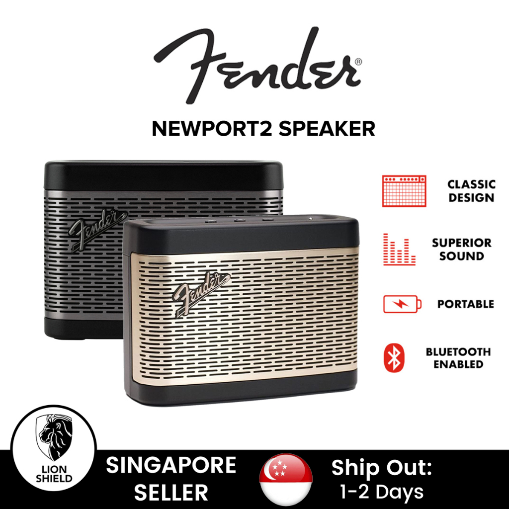 SG] Fender Newport 2 Portable Bluetooth Speaker | Shopee Singapore