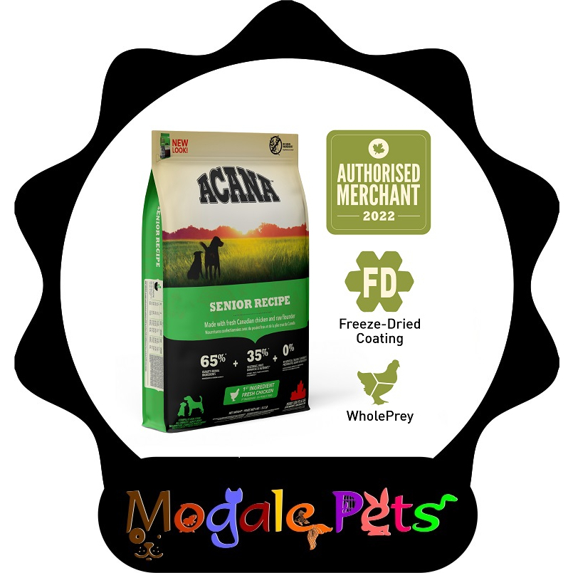 Acana Heritage Chicken Dog Dry Food For Seniors 2kg Shopee Singapore