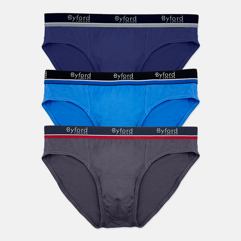Byford 3pcs Men Mini Briefs Bamboo Elastane BMB131046 Shopee Singapore