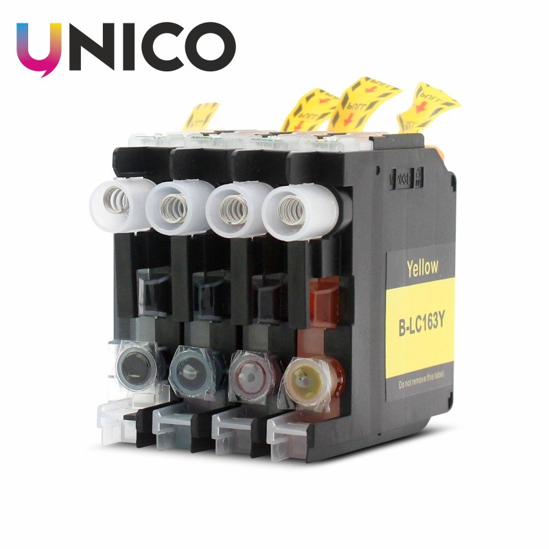Compatible Brother LC163 LC161 Ink Cartridge For Brother DCP-J152W DCP ...