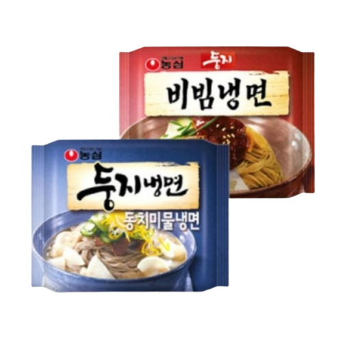 [ Nongshim ] Korean Cold Noodles 2 Type / Dongchimi Cold Noodles, Spicy ...