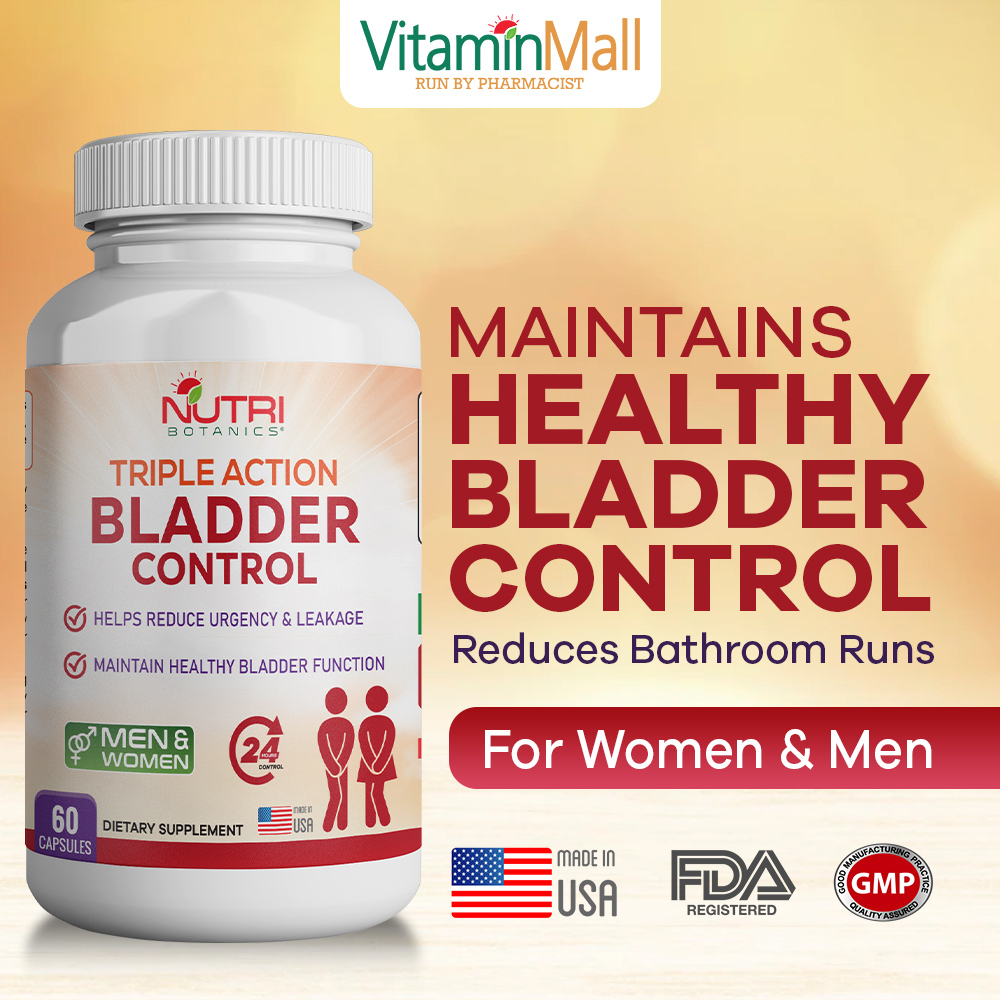 Nb Triple Action Bladder Control Supplement Reduce Urinary Urge Leakage Bladder Supplement