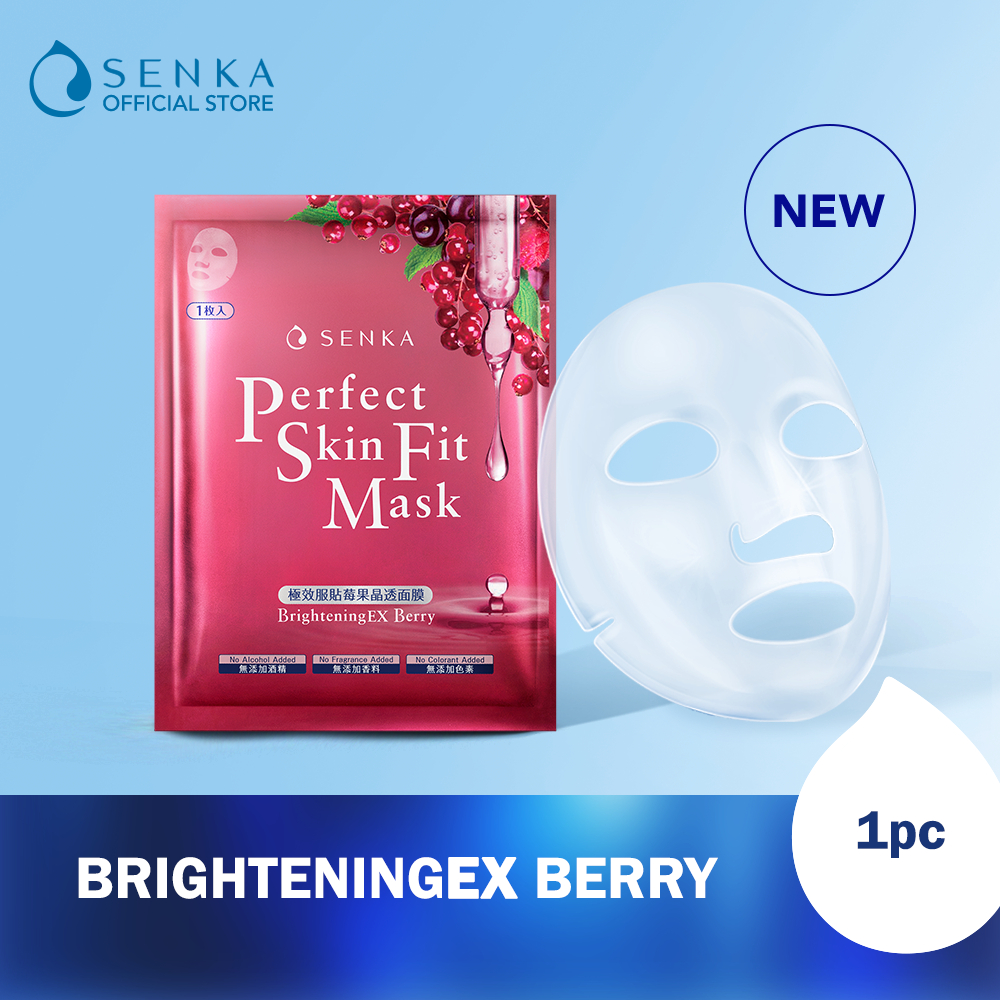 Senka Skin Fit Mask Hydrating Berry 1Pc | Shopee Singapore