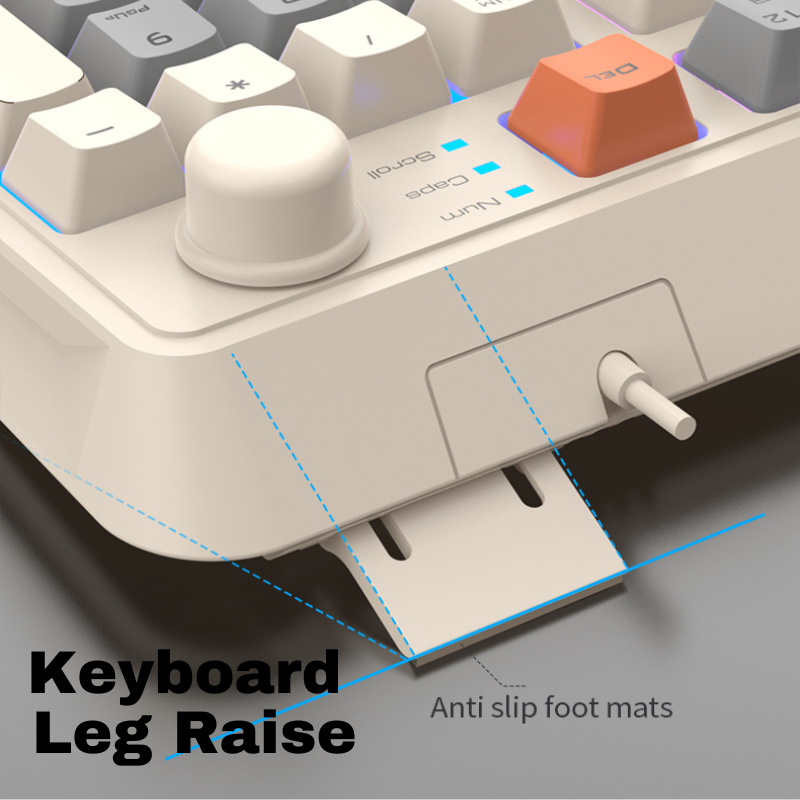 XunFox Wired Gaming Keyboard RGB 19 Non-Conflict Keys with Volume ...