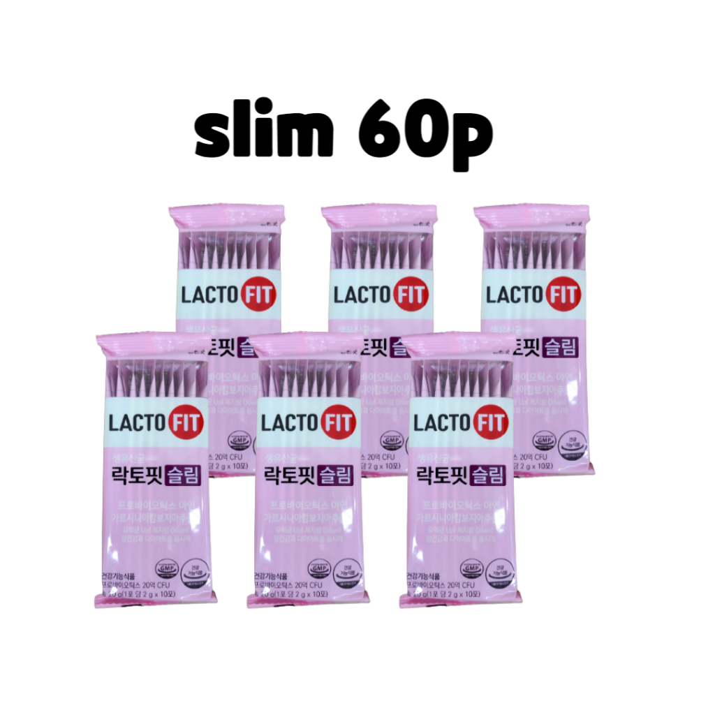 NEW LACTO FIT Probiotics Slim 60 Sachet lactofit korea 60 stick ...