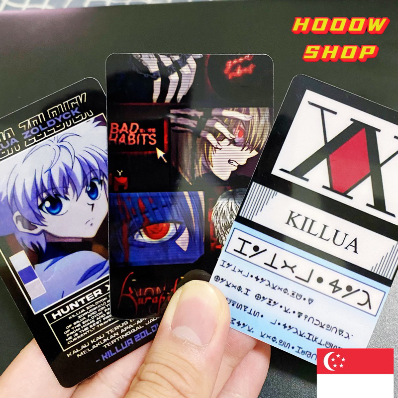 HUNTER X HUNTER EZLINK CARD STICKER / HUNTER X HUNTER ID CARD / HUNTER ...