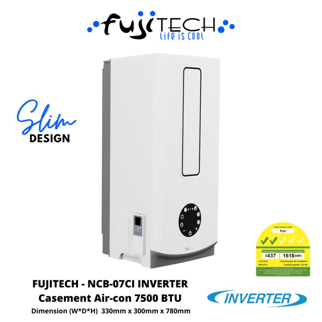 FUJITECH Casement aircon [NEW] [Casement] [Fujitech] Shopee Singapore