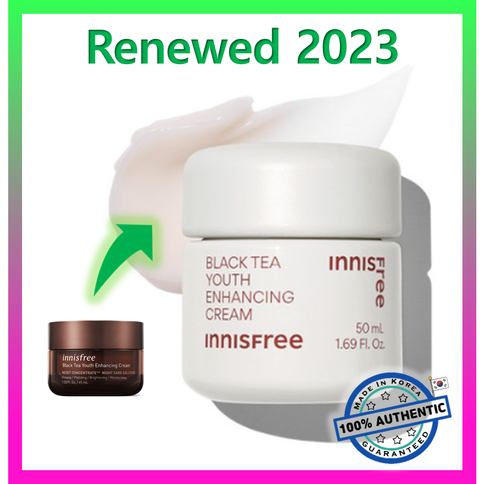 innisfree Black Tea Youth Enhancing Cream 50ml (2023 AD) Shopee Singapore