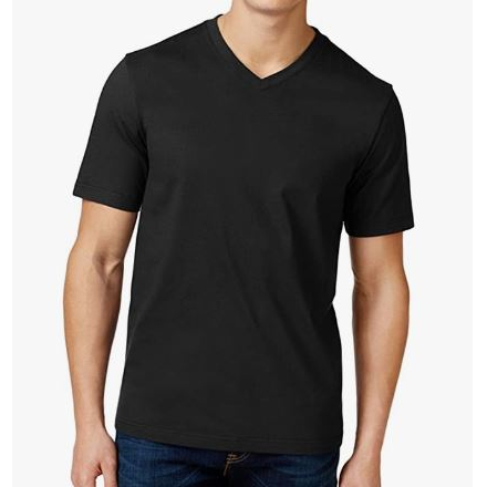 V neck 100% cotton plain tee | Shopee Singapore