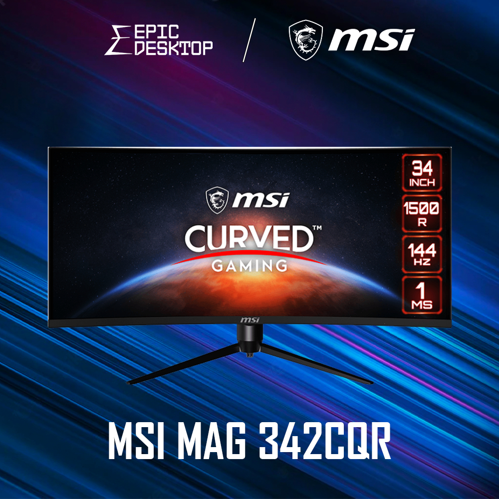 MSI Optix MAG342CQR 34"/UWQHD/Curved 1500R/VA Panel/144hz/1ms(MPRT)/Mystic Light/Adaptive Sync