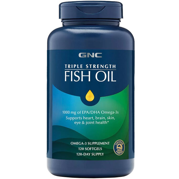 GNC Triple Strength Fish Oil 1000mg 120 Softgels Shopee Singapore