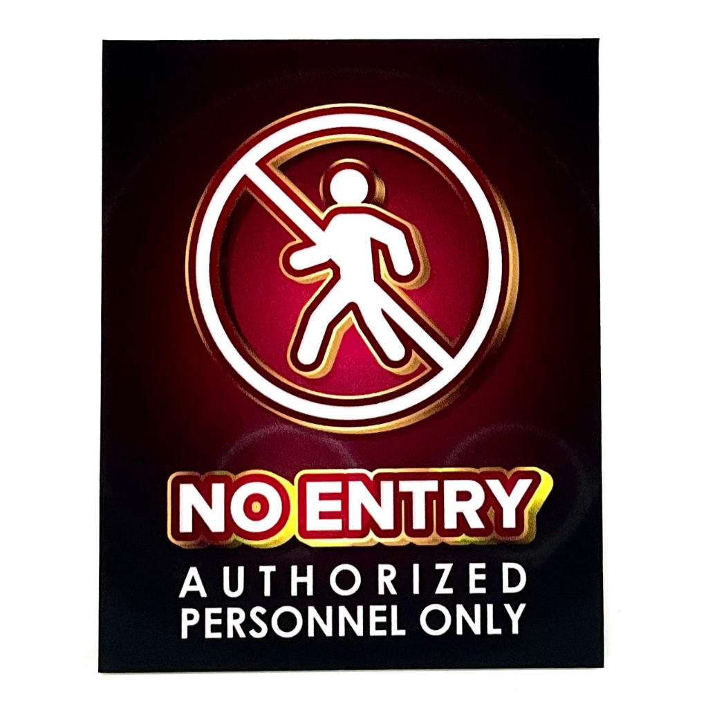 No Entry Authorized Personnel Only Signage 80mm X 100mm Shopee