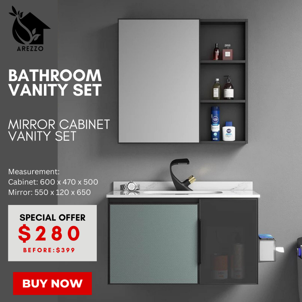 SG Stocks.Bathroom Vanity Set / Free Tap and Pop Up Waste / Sink