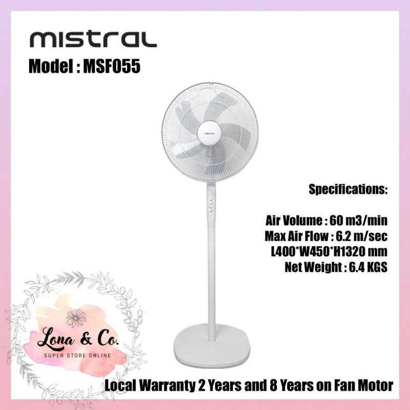 [SG Safety Mark] Mistral Mechanical Tower Fan MFD300 MSF047 MSF055