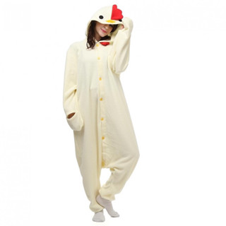 Rooster Chicken Farm Animal Character Overall Kigurumi Onesie