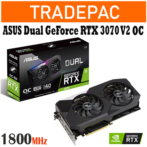 ASUS Dual GeForce RTX 3070 V2 OC Edition 8GB GDDR6 Graphics Card DUAL ...