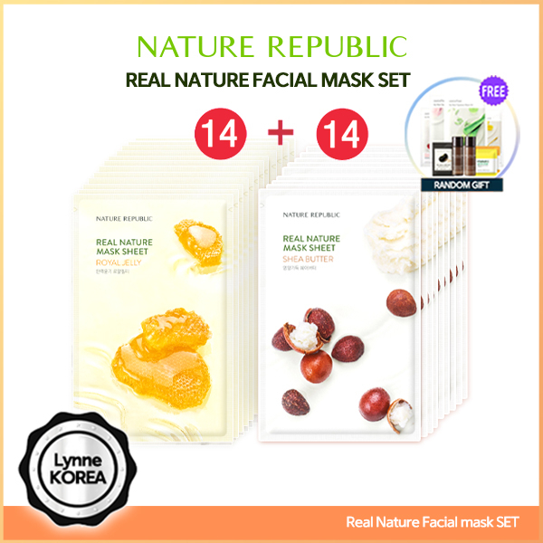[28ea] Nature Republic Real Nature Mask Sheets X 28pcs / Facial Mask