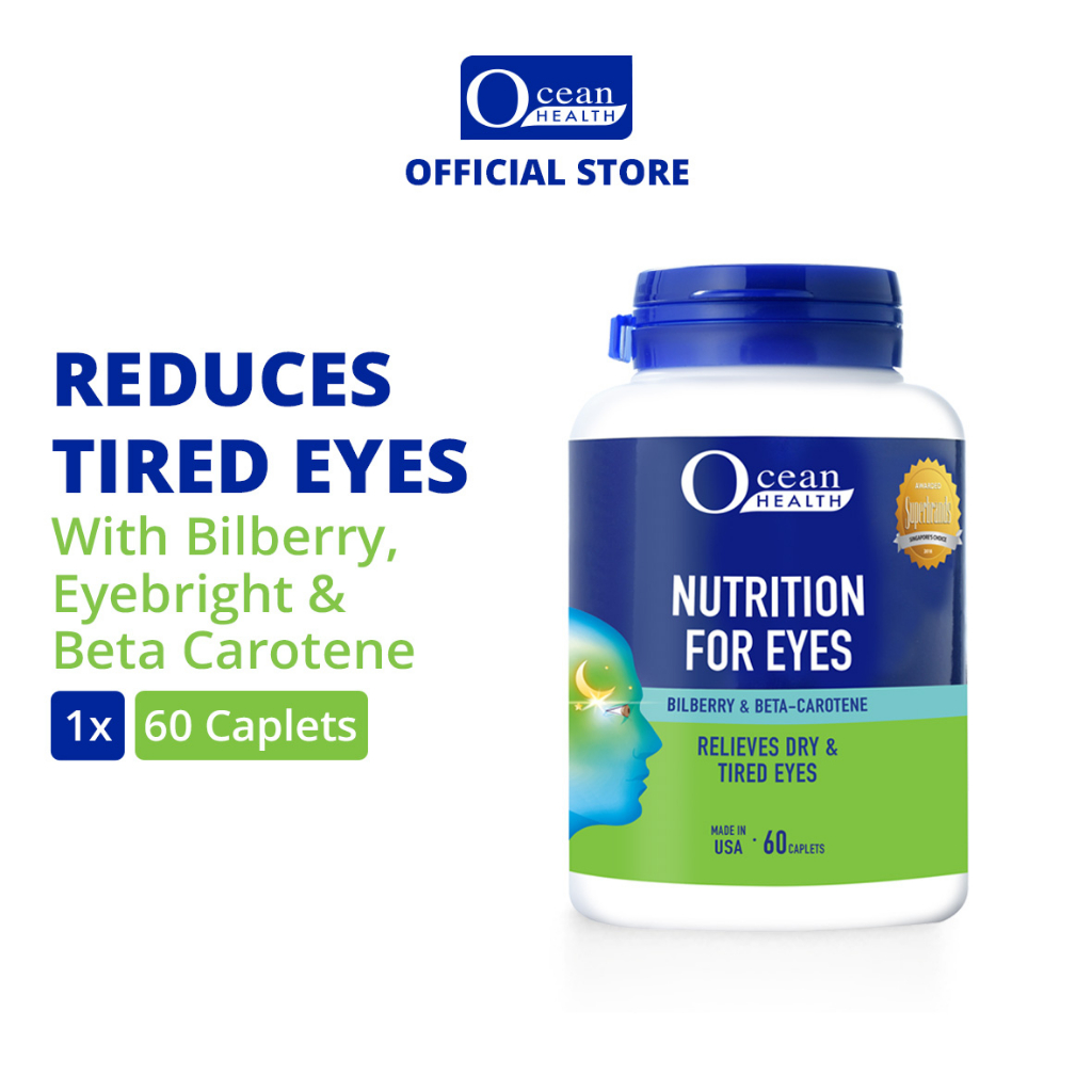 Nutrition For Eyes (60s) Ocean Health (With Bilberry, Eyebright & Beta