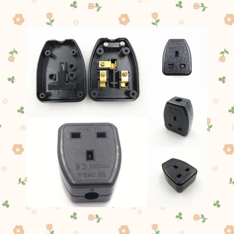 {SG fast delivery) UK British Standard Power BS1363 Detachable ...