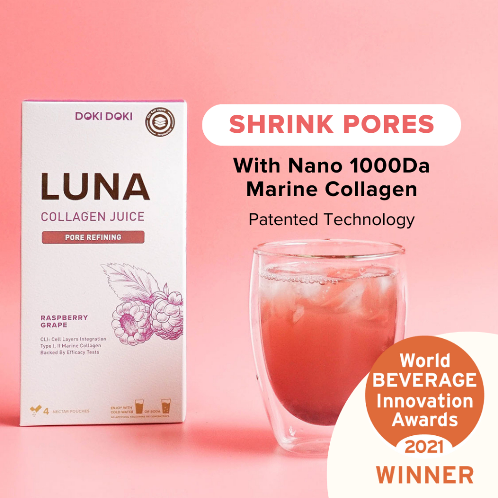 [1-FOR-1] Pore Refining Collagen Juice - Smaller Pores, Firmer Skin, Clinically Proven DOKIDOKI LUNA GLOW