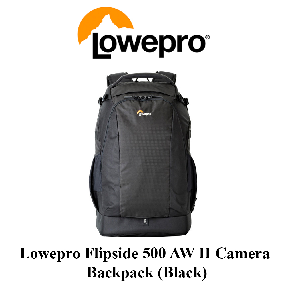 Lowepro Flipside 200 AW II – Sac à Dos Photo Compact Sécurisé – Accès Arrière Anti-Vol Pour Appareil Sans Miroir + Trépied
