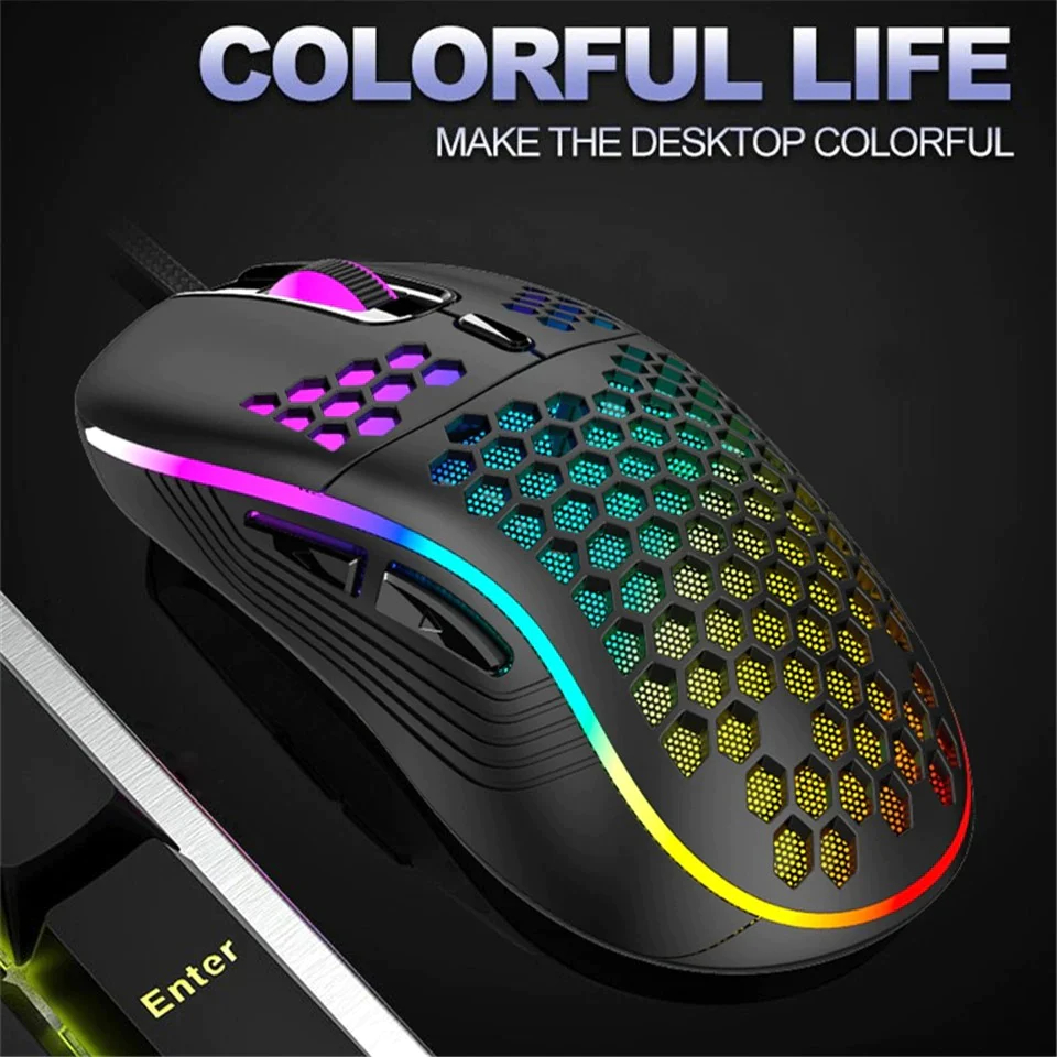 [SG Ready Stock] Wired Gaming Mouse (Beehive LED) Shopee Singapore