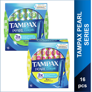 50 Pcs Tampax Pearl Tampons Cotton Core Light Regular Super