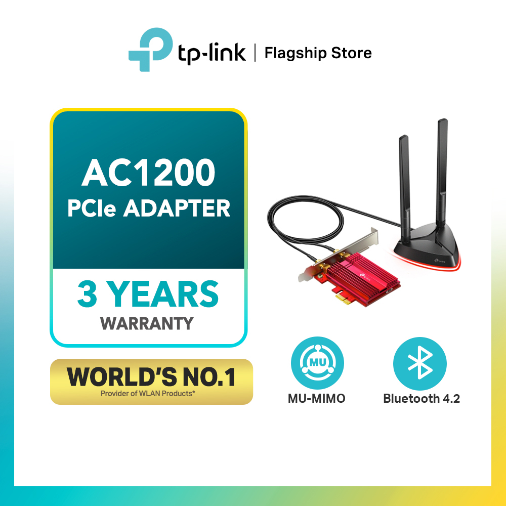 TP-Link Wireless Dual Band with Bluetooth 4.2 PCI-E Wi-Fi Network Card ...