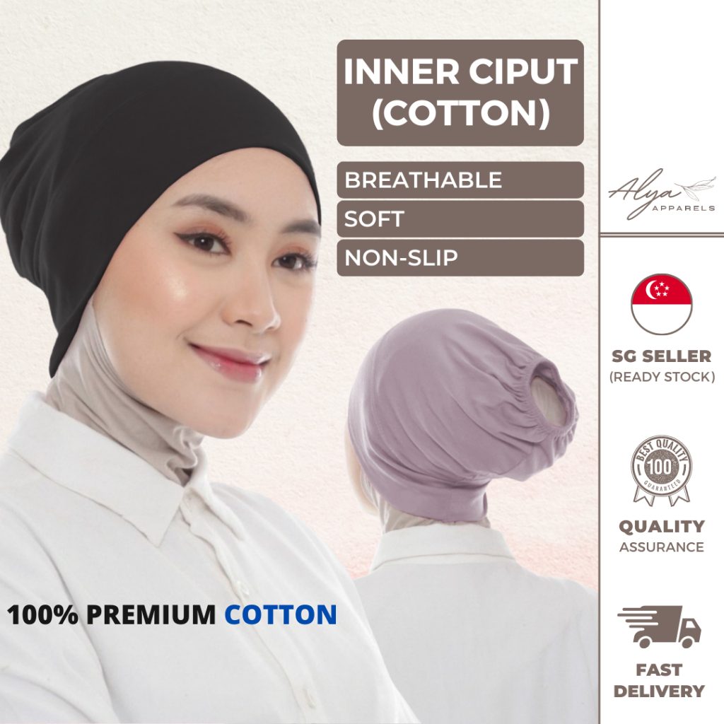 Inner Ciput ( Alya Apparels / Inner Hijab / Bunjut / Cooling / Tube ...