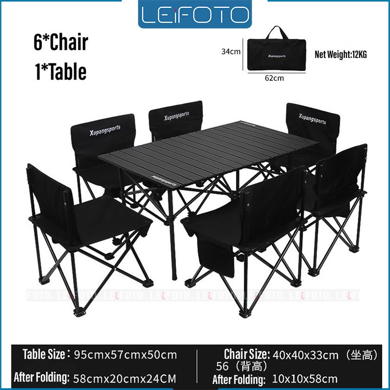 7in1 outdoor foldable table and chairs Shopee Singapore